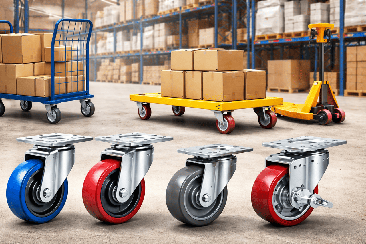 Fast Moving Castor Wheel Size Commonly Used in Dubai Project