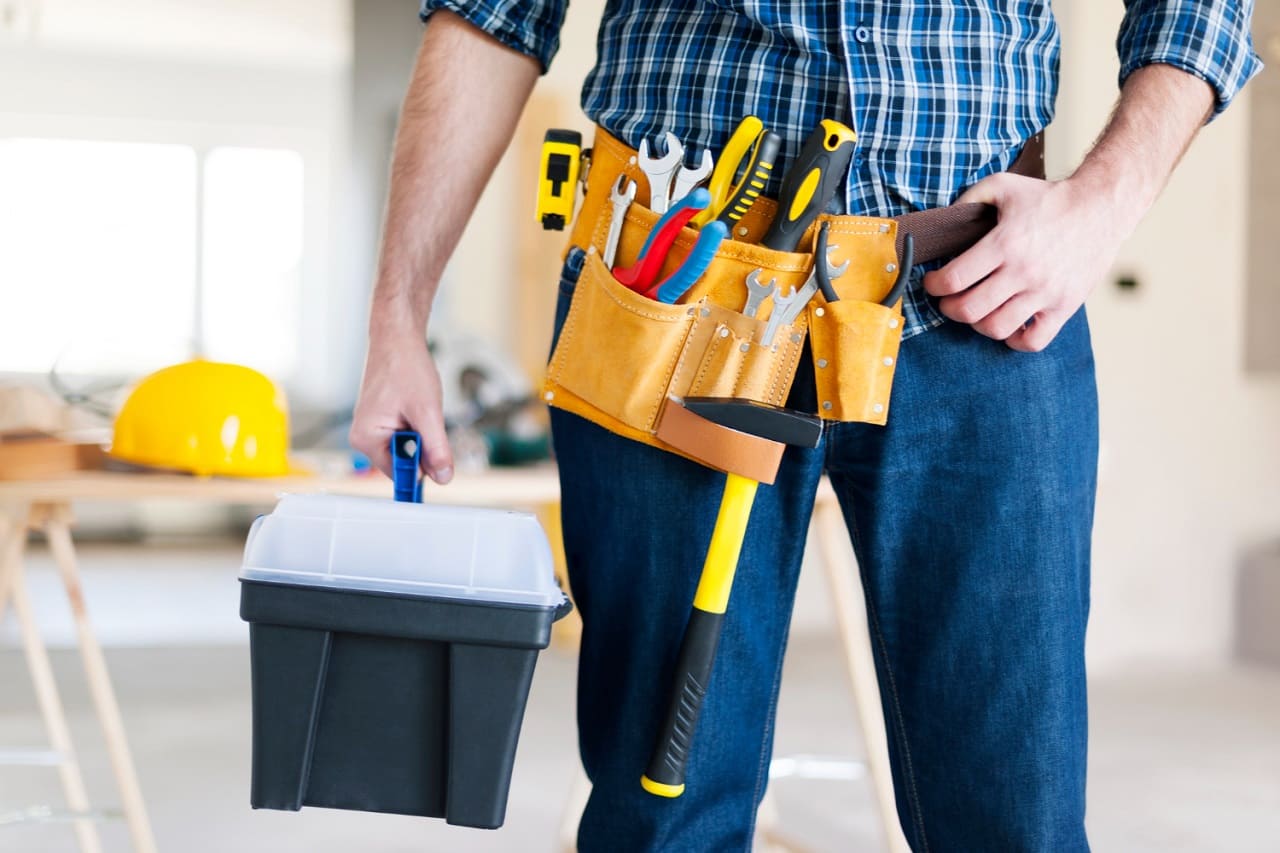 Power Tools and Hand Tools Used by Handyman